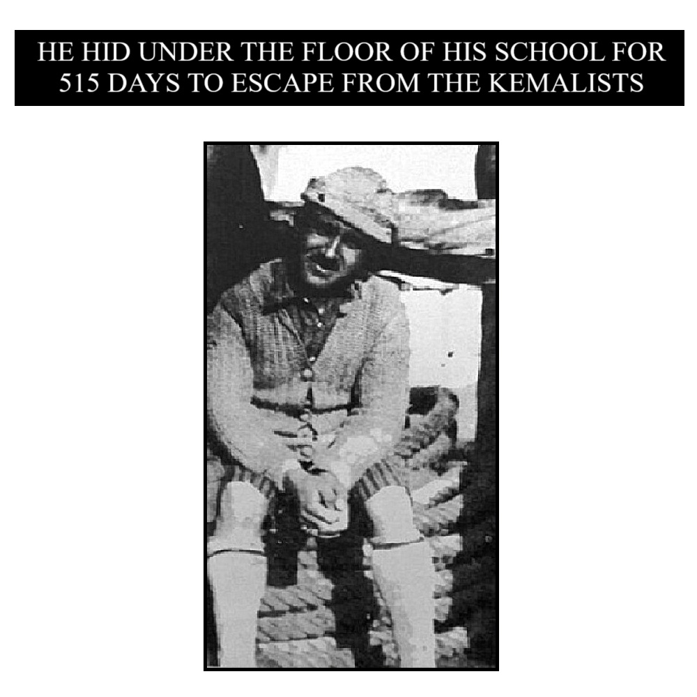 In the same way that Jews hid from the Nazis in cupboards and cellars during the Jewish Holocaust, a young man named Efthimios Couzinos spent 515 days hiding from the Kemalists under the floor of his school during the #GreekGenocide. 
Read his story: greek-genocide.net/index.php/bibl…