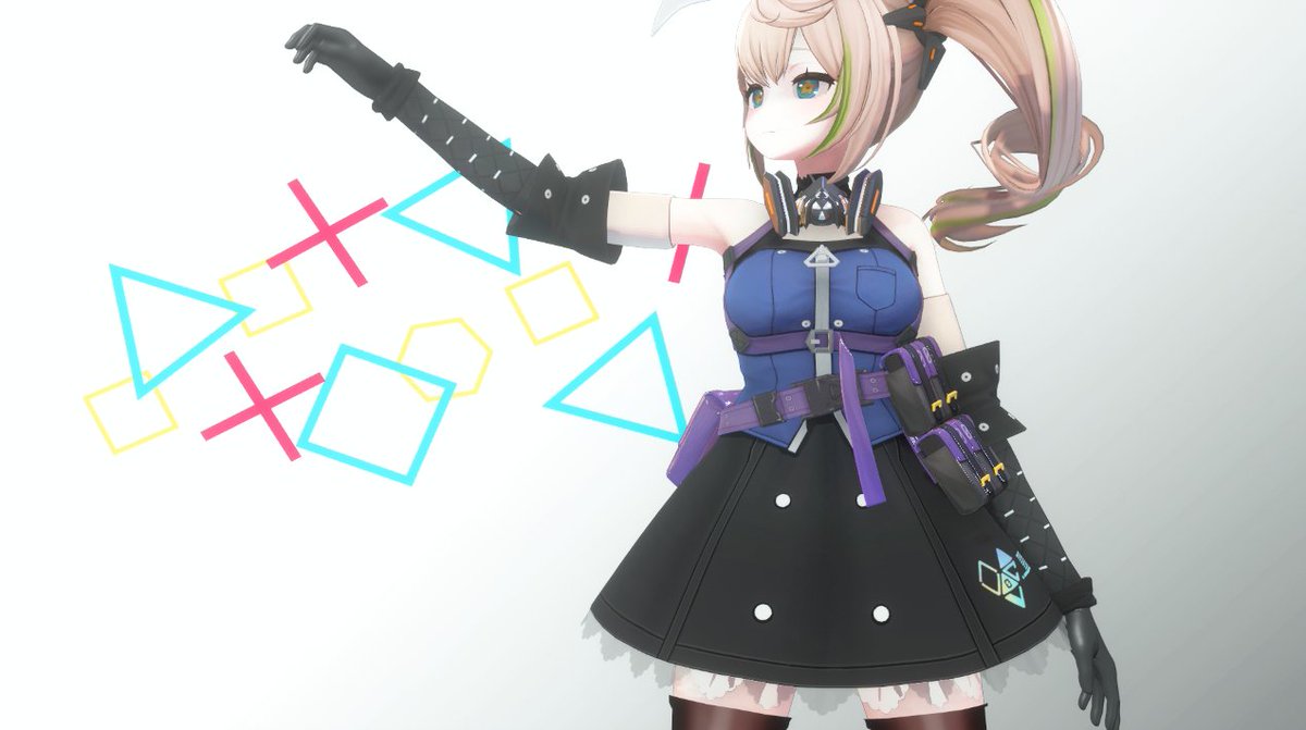 LancerDivine's tweet image. Haven't made anything in awhile.
Today made my version of Sharkry from Girl's Frontline 2!  Still need some work like her robot arms but still like how it came out!