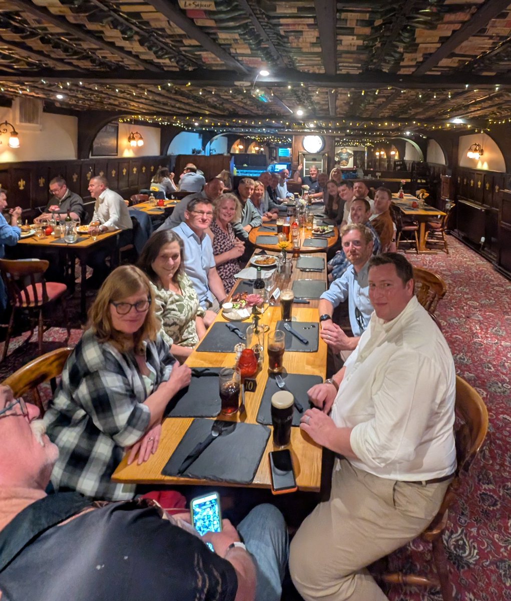 After a successful day at Kingsholm, the team are now relaxing with good food.

Well done team and enjoy the run a shore