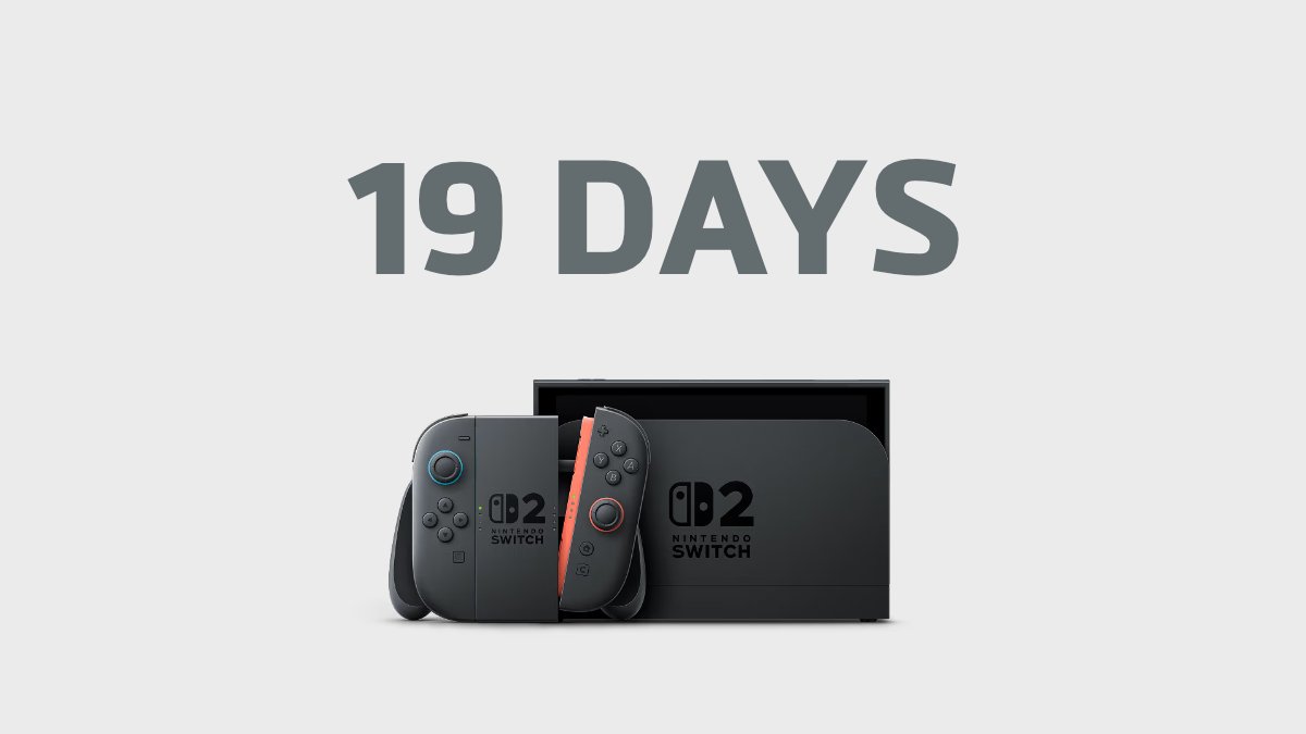 19 days until launch. #NintendoSwitch2