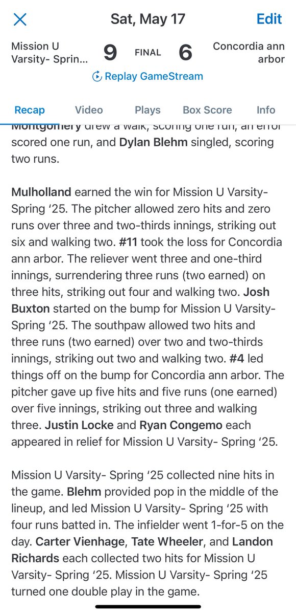 What a game! Pats win and move to 2-0 in World Series.