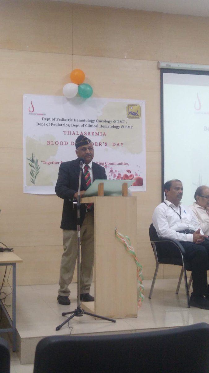 Celebrated thalassemia day with our patients, families, and all allied medical and paramedical staff. Hon director and Col. Badri Vittal presided over the function. #ThalassemiaDay <a href="/thalassaemiaTIF/">TIF</a> <a href="/StJohns_Blr/">St. John's National Academy of Health Sciences</a> <a href="/pho_india/">PHO INDIA</a>