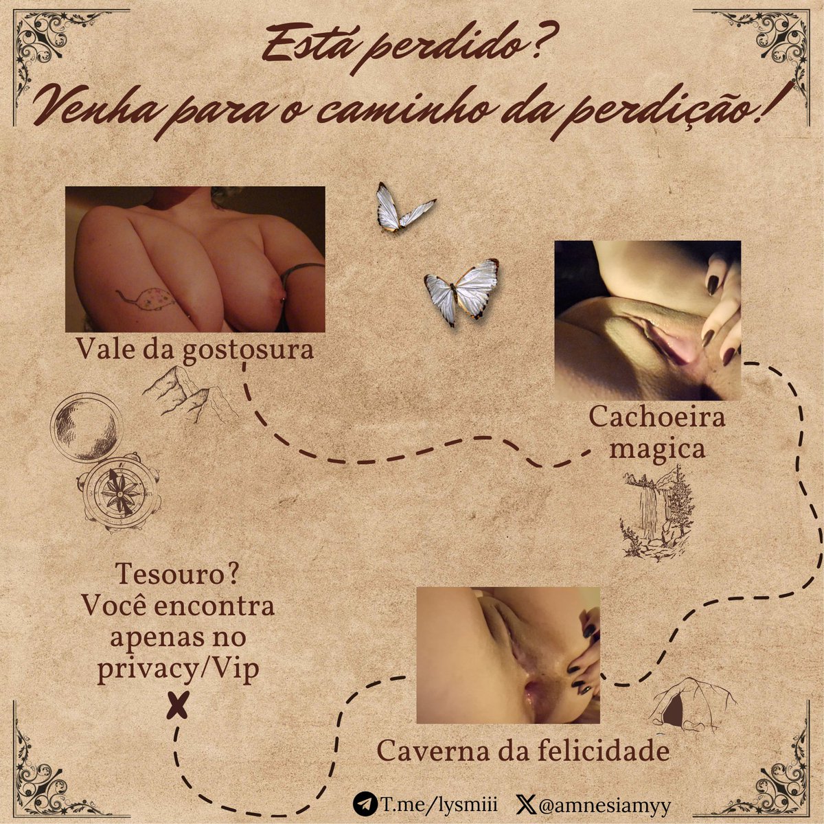 amnesiamyy's tweet photo. O x não é o único lugar que você pode encontrar tesouros! Quer se divertir comigo? Vem assinar meus conteúdos. https://t.co/6Q1KTdjnIH