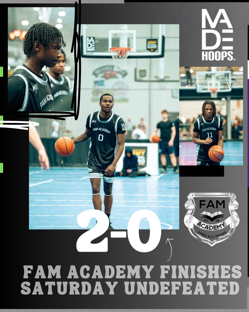 Free All Minds Academy (@fam_aau) on Twitter photo After coming back from a 27 point deficit last night FAM Academy 17u fell to Metro Boston MHC by 3 but came out today and pulled off two impressive W’s <a href="/madehoops/">MADE Hoops</a> DMV Live
62-47 W vs MD Rivals CC
54-49 W vs Nova Select
<a href="/ekess33_MADE/">Eric Kessler Jr.</a> <a href="/Jeff_Kovner/">Jeff Kovner</a> <a href="/Mfrauenheim2/">Michael Frauenheim</a> <a href="/MarcusHelton/">Marcus Helton</a> After coming back from a 27 point deficit last night FAM Academy 17u fell to Metro Boston MHC by 3 but came out today and pulled off two impressive W’s <a href="/madehoops/">MADE Hoops</a> DMV Live
62-47 W vs MD Rivals CC
54-49 W vs Nova Select
<a href="/ekess33_MADE/">Eric Kessler Jr.</a> <a href="/Jeff_Kovner/">Jeff Kovner</a> <a href="/Mfrauenheim2/">Michael Frauenheim</a> <a href="/MarcusHelton/">Marcus Helton</a>