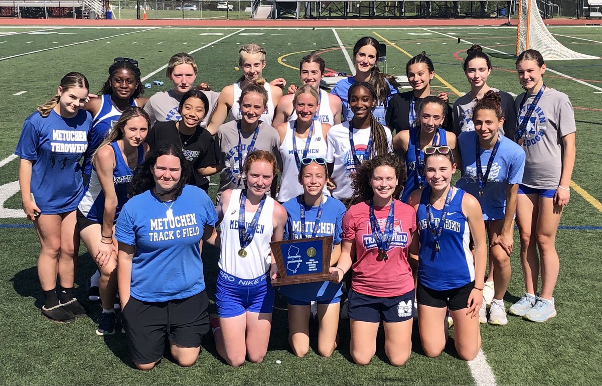 mhsxctf's tweet photo. Metuchen Girls Track &amp; Field
Sectionals Champions!
What a meet by our fearless, competitive athletes!
1st since 2017
20th in school history 
Comfort zones move over! We are ready for more! https://t.co/6NfnlOzfOj