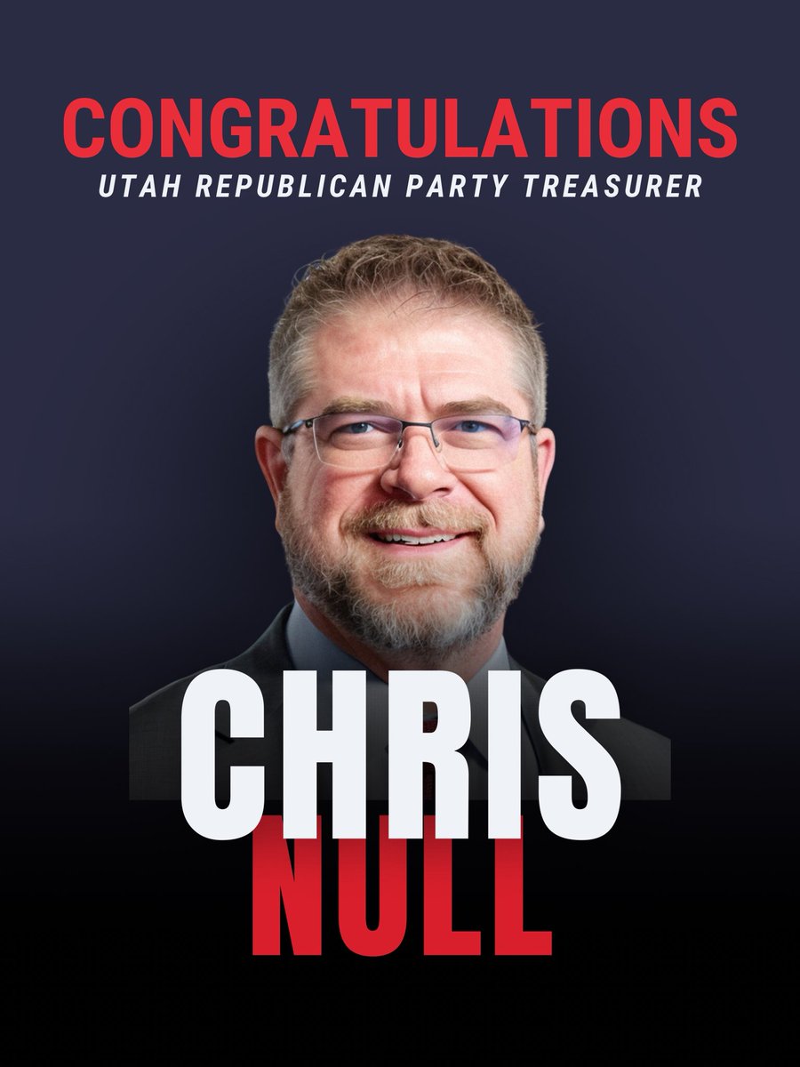 UtahGOP's tweet image. Congratulations UTGOP Party Officers!
Chair - Robert Axson
Vice Chair - Melanie Monestere
Secretary - Stafford Palmieri Sievert
Treasurer - Chris Null
#utgop #utpol #utgopconvention2025