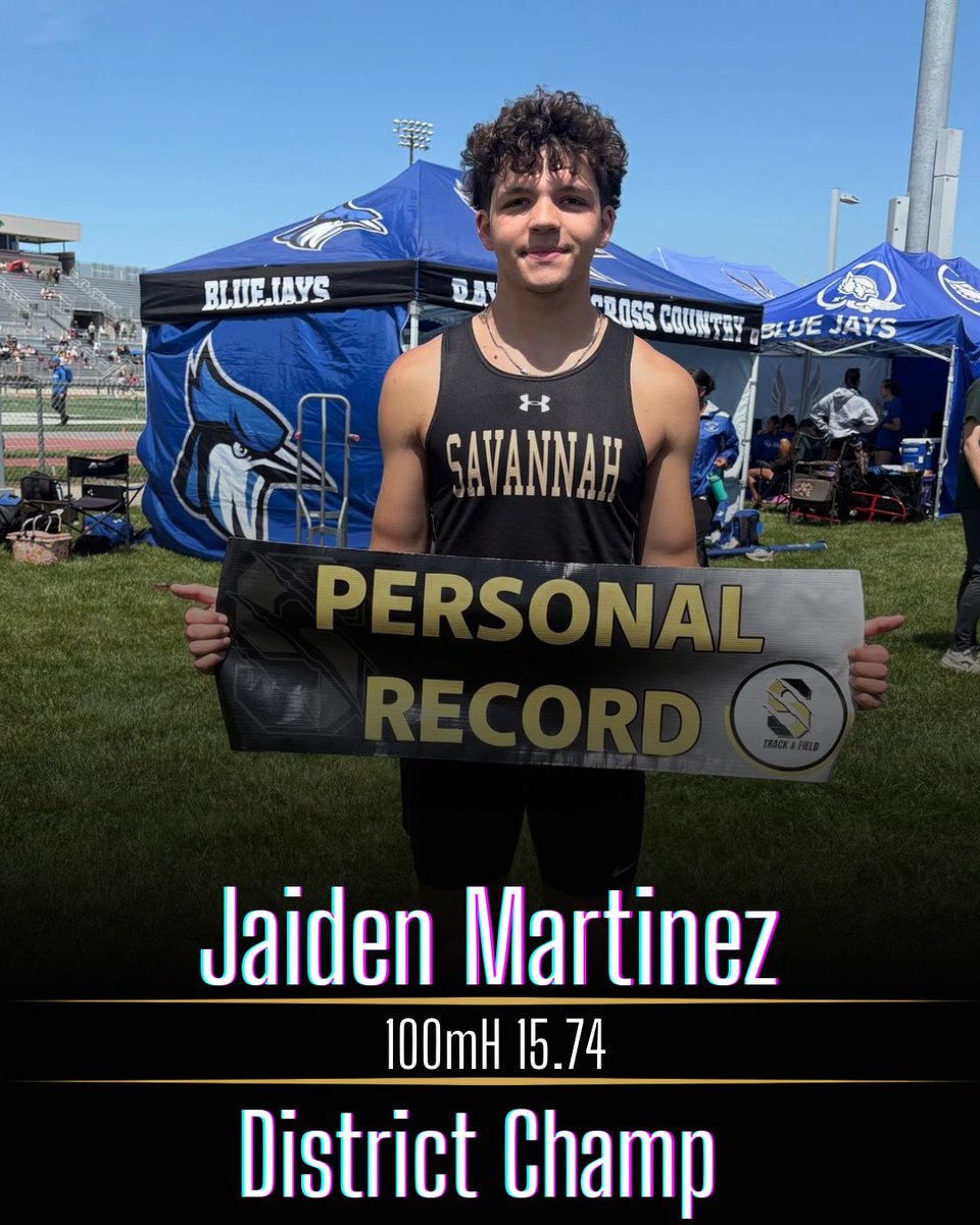 🚨 <a href="/tinez_2/">Jaiden Martinez</a> wins Districts in the 110mH and advances to Sectionals next week 🚨