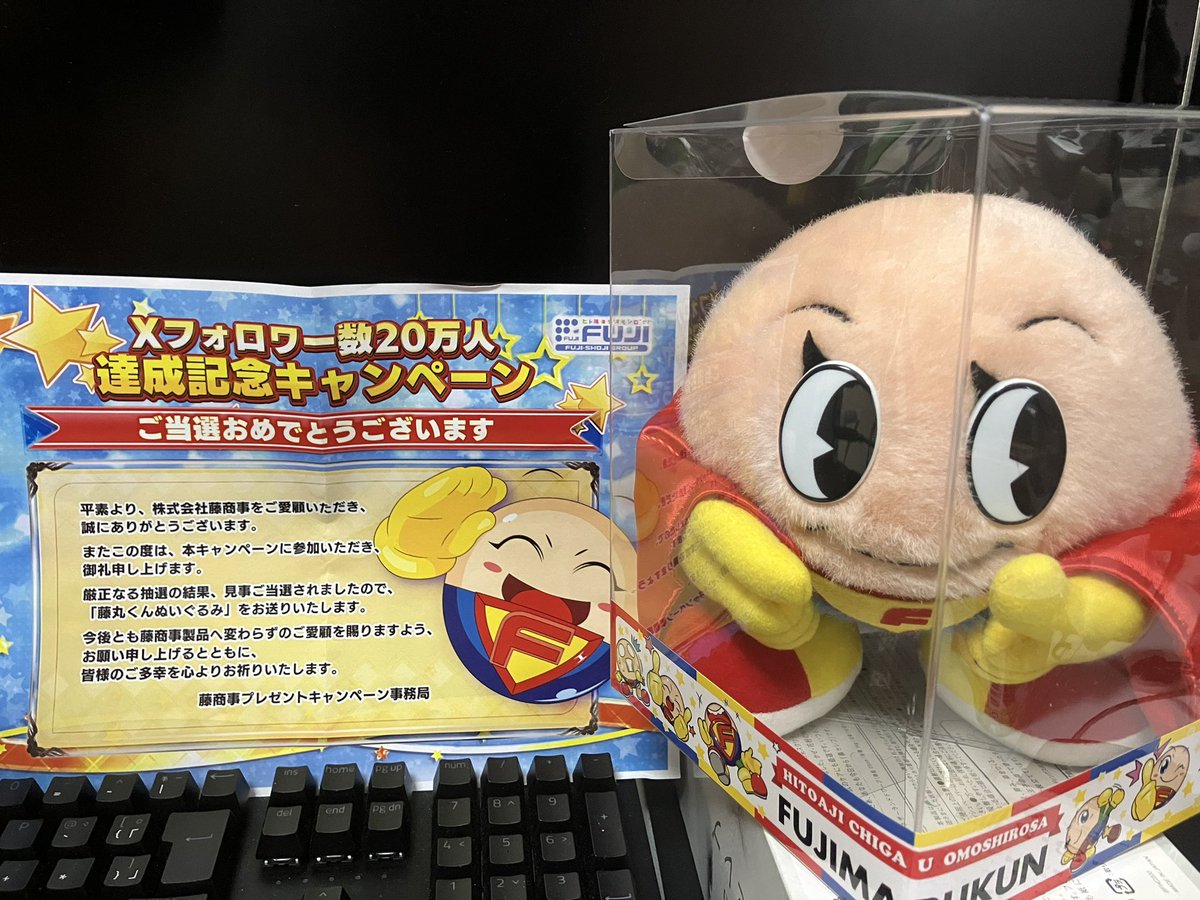 選ばれし77人しか貰えない藤丸くん人形が届きました これを飾ることで