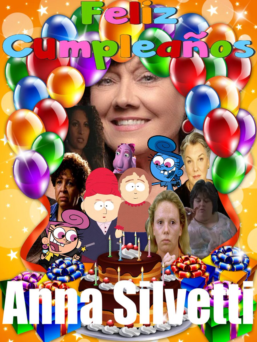 Camelo2017's tweet photo. Feliz cumpleaños #AnnaSilvetti que dios te bendiga y que todos tus deseos se hagan realidad. Felicidades.
#LosPadrinosMagicos #SouthPark #TheLWord #Monster #JudgingAmy #JeepersCreepers #HermieYSusAmigos #QuienAmaAGilbertGrape https://t.co/uBh0odOC3e