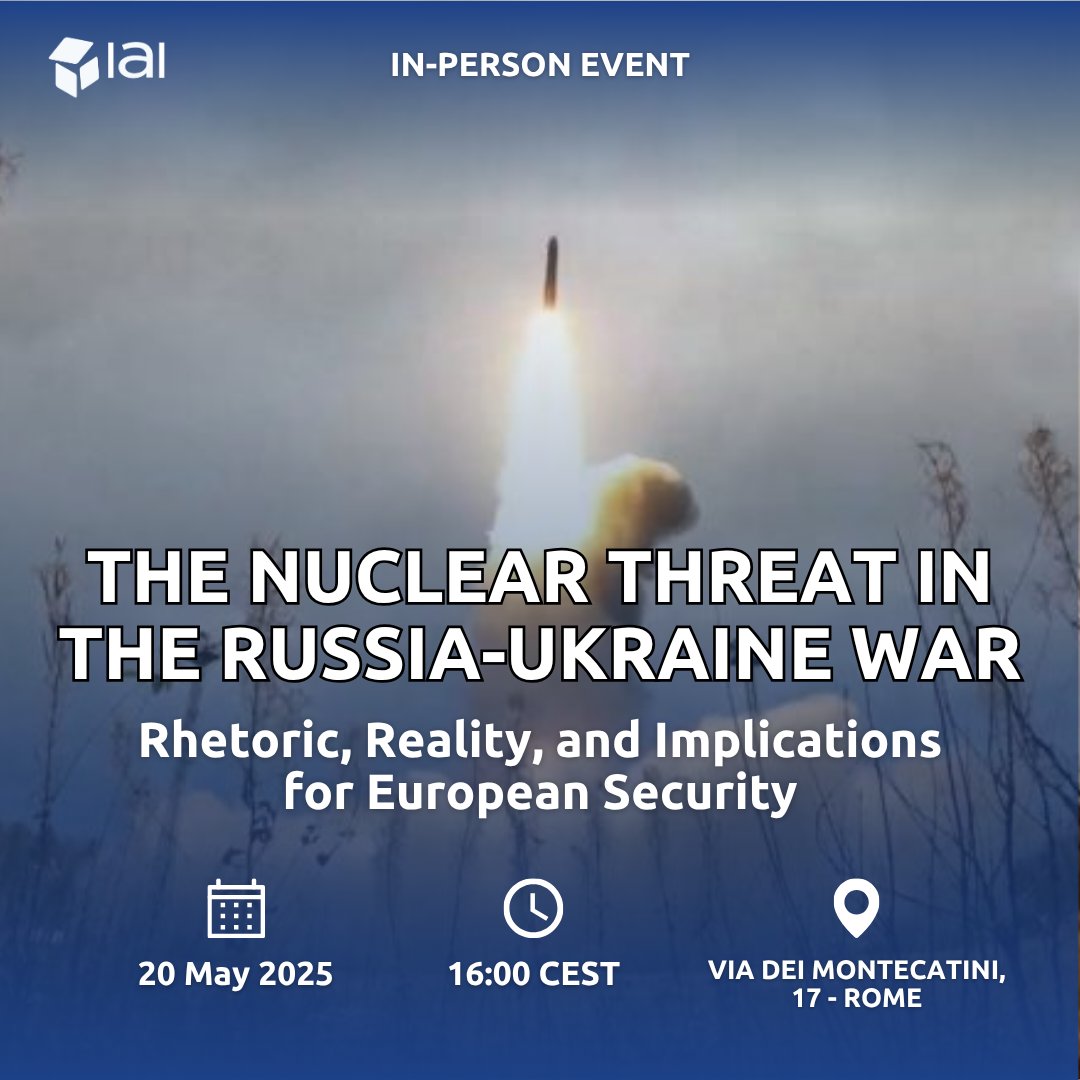 Istituto Affari Internazionali - IAI (@iaionline) on Twitter photo 🗓️ Register for an in-person panel discussion next Tuesday featuring <a href="/PSinovets/">Polina Sinovets</a> (Head, <a href="/odcnp/">Odesa Center for Nonproliferation: OdCNP</a>; IAI Visiting Scholar) and Iryna Maksymenko (Associate Professor, Odesa I. I. Mechnikov National University; <a href="/UnivRoma3/">Università Roma Tre</a> Visiting Scholar) and chaired by <a href="/NonaMikhelidze/">Nona Mikhelidze</a>
We will discuss 🗓️ Register for an in-person panel discussion next Tuesday featuring <a href="/PSinovets/">Polina Sinovets</a> (Head, <a href="/odcnp/">Odesa Center for Nonproliferation: OdCNP</a>; IAI Visiting Scholar) and Iryna Maksymenko (Associate Professor, Odesa I. I. Mechnikov National University; <a href="/UnivRoma3/">Università Roma Tre</a> Visiting Scholar) and chaired by <a href="/NonaMikhelidze/">Nona Mikhelidze</a>
We will discuss