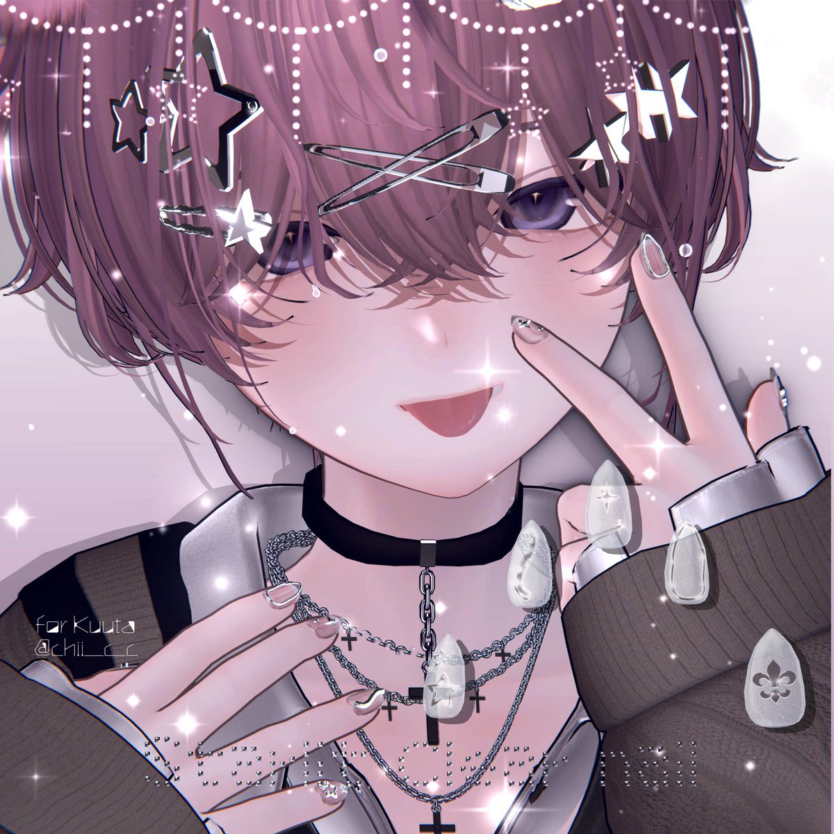 OwnPatho's tweet photo. ／
今までで1番短いNail発売.ᐟ.ᐟ
プレゼント企画🎁《15アバター対応》
＼

¨̮⃝ Starlit Clear Short Nail 𖤐 ̖́-

"3日限定"SALE
単体 ¥330→¥160
full  ¥990→¥660

━━ 期限：5/21 ━━
https://t.co/2UuITPYFXV
━━━━━━━━━━━━━

◾︎参加条件
・RP+follow
→ 5名様にプレゼント🎁
+BOOTHの♥50につき1名追加

#VRChat #booth_pm