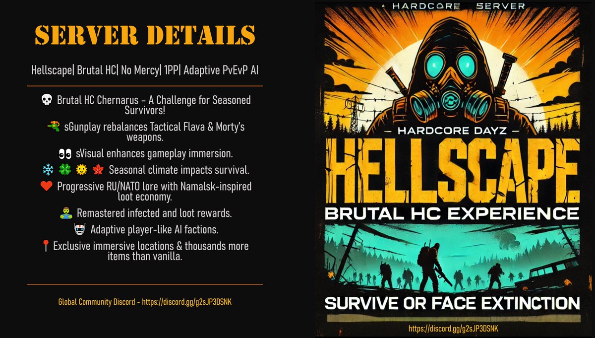 JoeTrojanDayZ's tweet image. TimeAlive: 10 H 36 M twitch.tv/captjoetrojan 
Once more into the #Hellscape #DayZ server 
Hungry and ready for adventure.