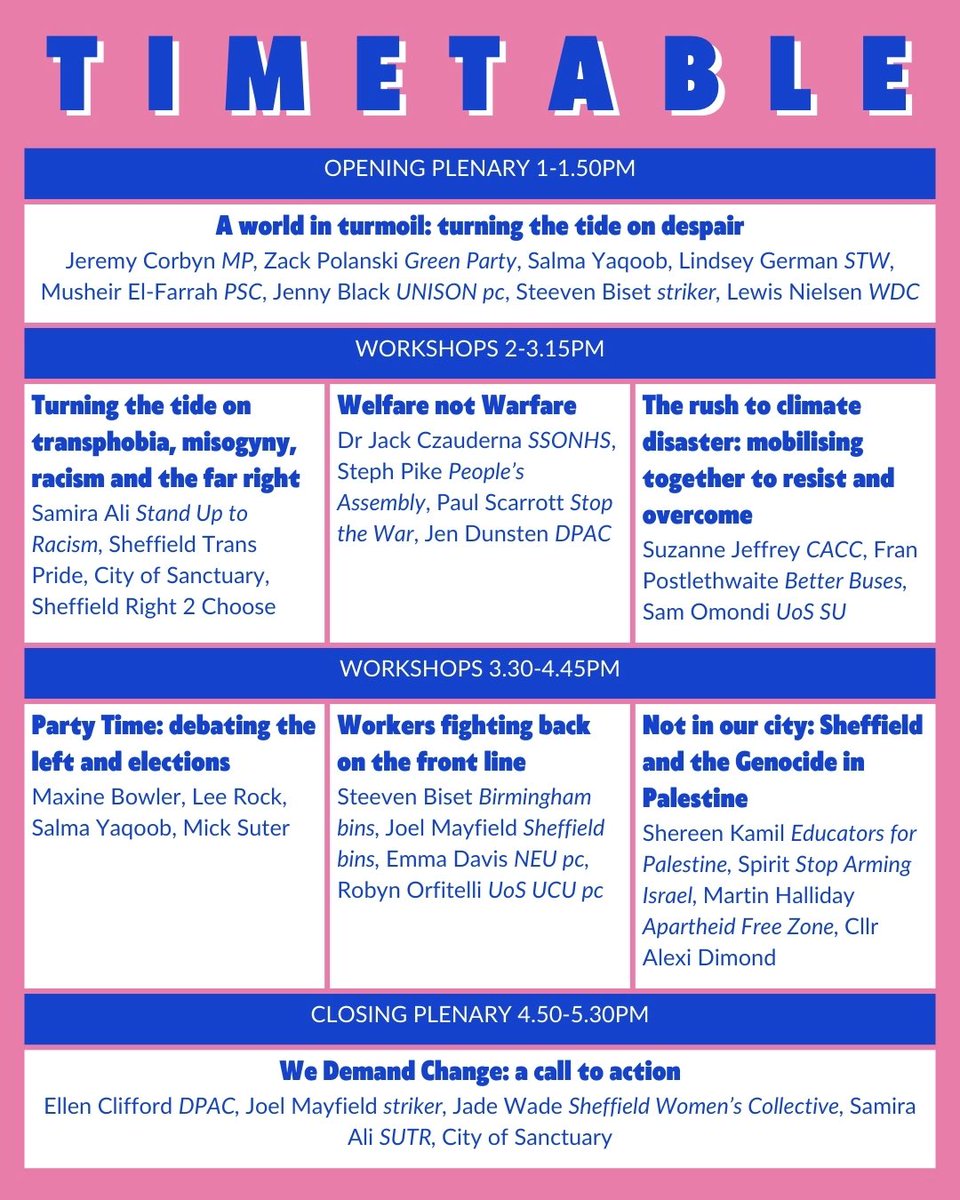 We Demand Change (@demandchange25) on Twitter photo 🚩 TODAY in Sheffield: our summit with <a href="/jeremycorbyn/">Jeremy Corbyn</a> <a href="/SalmaYaqoob/">Salma Yaqoob</a> <a href="/ZackPolanski/">Zack Polanski</a> <a href="/lewis_nielsen/">Lewis Nielsen</a> and more has sold over 450 tickets! Still time to get yours: bit.ly/WDC-m18
#WeDemandChange 🚩 TODAY in Sheffield: our summit with <a href="/jeremycorbyn/">Jeremy Corbyn</a> <a href="/SalmaYaqoob/">Salma Yaqoob</a> <a href="/ZackPolanski/">Zack Polanski</a> <a href="/lewis_nielsen/">Lewis Nielsen</a> and more has sold over 450 tickets! Still time to get yours: bit.ly/WDC-m18
#WeDemandChange