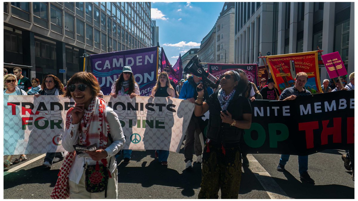 sean vernell (@62seanv) on Twitter photo Wow! Half a million on the streets of London. TU block one of our biggest. Unfortunately we were split up coming over Waterloo Bridge so could not do the traditional ‘family’ photo at the end. But here are a few of the block. Free Palestine <a href="/ucu/">UCU</a> <a href="/STWuk/">Stop the War</a> <a href="/CNDuk/">Campaign for Nuclear Disarmament</a> <a href="/PSCupdates/">Palestine Solidarity Campaign</a> Wow! Half a million on the streets of London. TU block one of our biggest. Unfortunately we were split up coming over Waterloo Bridge so could not do the traditional ‘family’ photo at the end. But here are a few of the block. Free Palestine <a href="/ucu/">UCU</a> <a href="/STWuk/">Stop the War</a> <a href="/CNDuk/">Campaign for Nuclear Disarmament</a> <a href="/PSCupdates/">Palestine Solidarity Campaign</a>