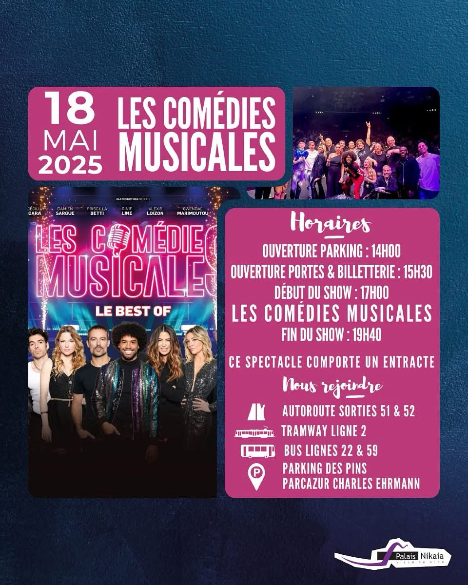 inout-cotedazur (@icotedazur) on Twitter photo Les gagnants de notre concours #comediesmusicales <a href="/palaisnikaia/">Palais Nikaia</a> y seront. Pour les autres, il reste des places à réserver ici inout-cotedazur.com/2025/01/28/nic… Les gagnants de notre concours #comediesmusicales <a href="/palaisnikaia/">Palais Nikaia</a> y seront. Pour les autres, il reste des places à réserver ici inout-cotedazur.com/2025/01/28/nic…