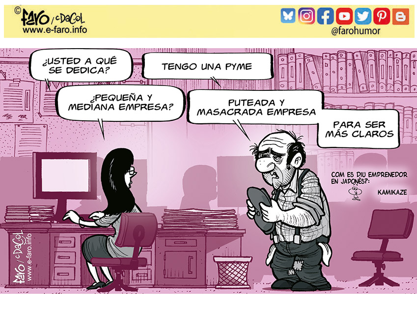 Las medianas empresas son como las orugas del tanque. 
Hacen mover a la mole pero son las que se pringan de barro.