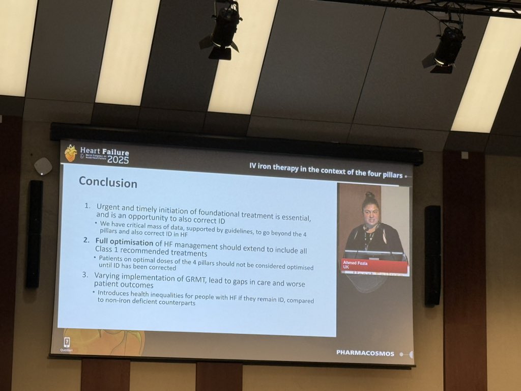 Dr.Rajiv Sankaranarayanan (@drrajivsankar) on Twitter photo <a href="/foziaahmedMD/">fozia ahmed</a> delivers an excellent talk on “IV iron therapy in the context of 4 pillars” #HeartFailure2025 <a href="/foziaahmedMD/">fozia ahmed</a> delivers an excellent talk on “IV iron therapy in the context of 4 pillars” #HeartFailure2025