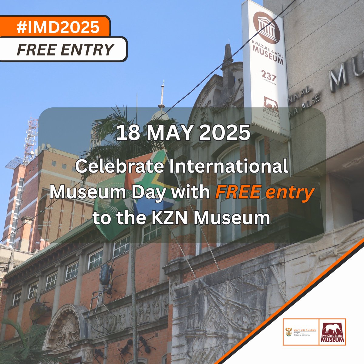 KwaZulu-Natal Museum (@kznmuseum) on Twitter photo Happy International Museum Day! ๐ฟ๐ฆ
Enjoy FREE entry to the KZN Museum today, 18 May 2025, as we celebrate #IMD2025 under the theme, "๐ป๐๐ ๐ญ๐๐๐๐๐ ๐๐ ๐ด๐๐๐๐๐๐ ๐๐ ๐น๐๐๐๐
๐๐ ๐ช๐๐๐๐๐๐๐ ๐ช๐๐๐๐๐๐๐๐๐๐"
We're open today from 10h00 - 15h00 Happy International Museum Day! ๐ฟ๐ฆ
Enjoy FREE entry to the KZN Museum today, 18 May 2025, as we celebrate #IMD2025 under the theme, "๐ป๐๐ ๐ญ๐๐๐๐๐ ๐๐ ๐ด๐๐๐๐๐๐ ๐๐ ๐น๐๐๐๐
๐๐ ๐ช๐๐๐๐๐๐๐ ๐ช๐๐๐๐๐๐๐๐๐๐"
We're open today from 10h00 - 15h00