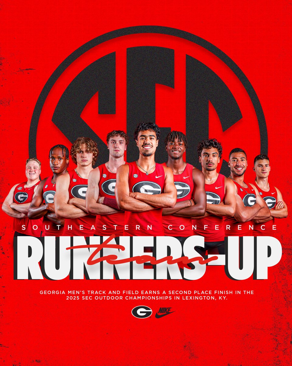 What a performance by the Georgia men! 🌟

The Bulldogs tallied 87 points to place second at the SEC Outdoor Championships, their best finish since 1940! 🤩

#GoDawgs