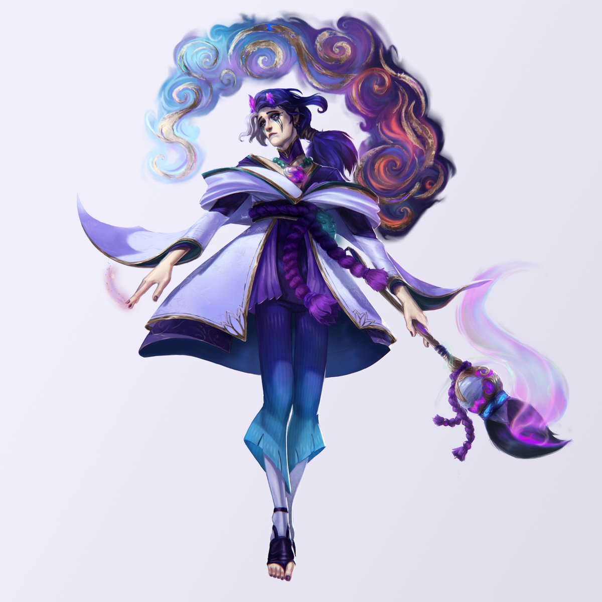 jose32551's tweet image. this is my take on spirit blossom hwei for #visionaryskincollab so if we dont get a spb hwei now i can pretend this is it(?)
in my little AU, hwei is an Akana and he was the host for an Azakana demon who fed on him and left (bye jhin)

@visionarycollab 
#hwei