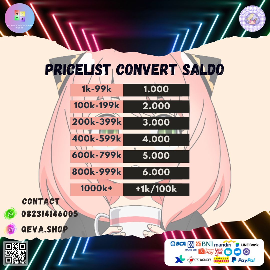 Qev 🐱 | Topup | Convert | Joki Game tweet media