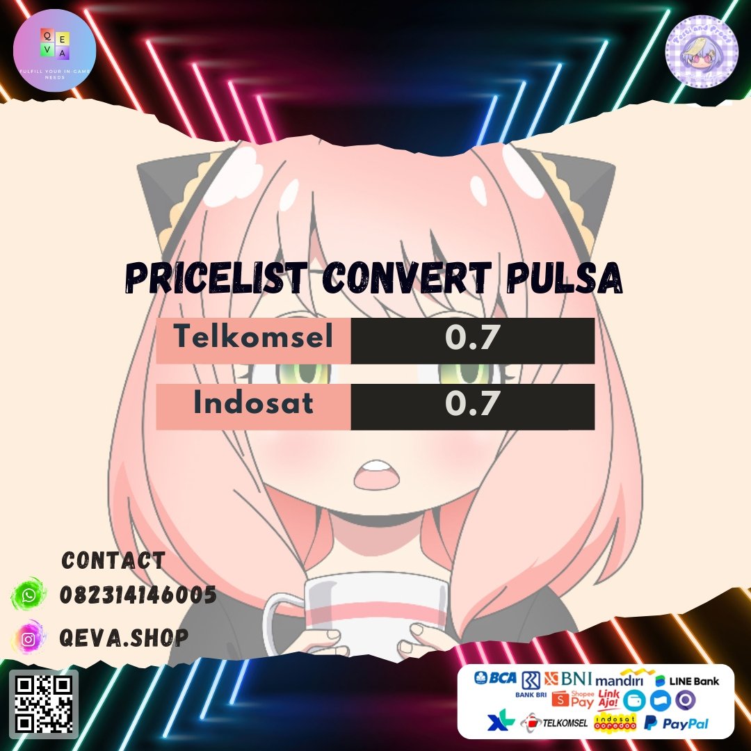 Qev 🐱 | Topup | Convert | Joki Game tweet media