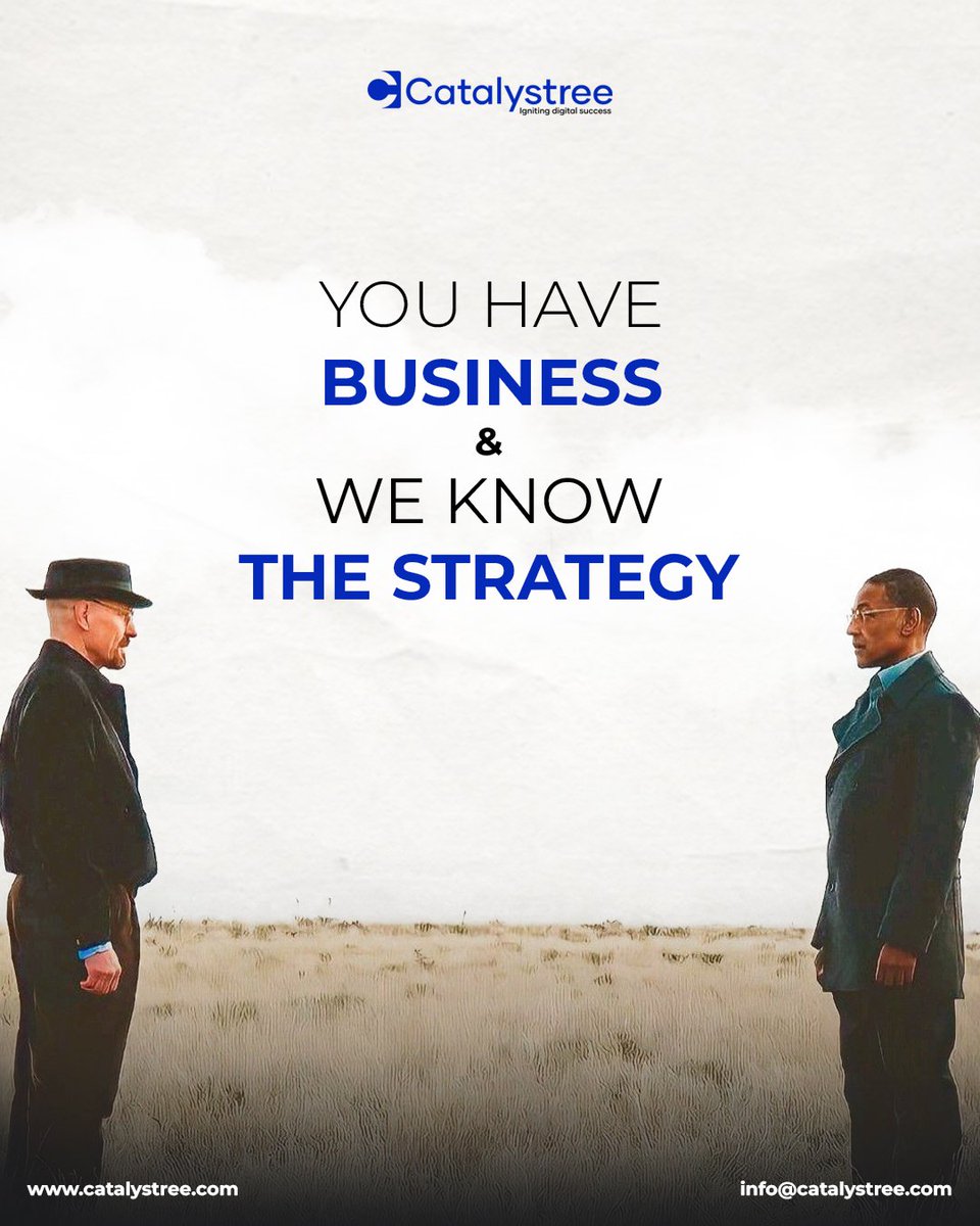 You have the business, we have the strategy!

At Catalystree, we turn your business goals into powerful marketing moves. From leads to conversions, branding to growth — we know exactly how to get you noticed and keep you ahead.

#Catalystree #MarketingStrategy #GrowYourBusiness