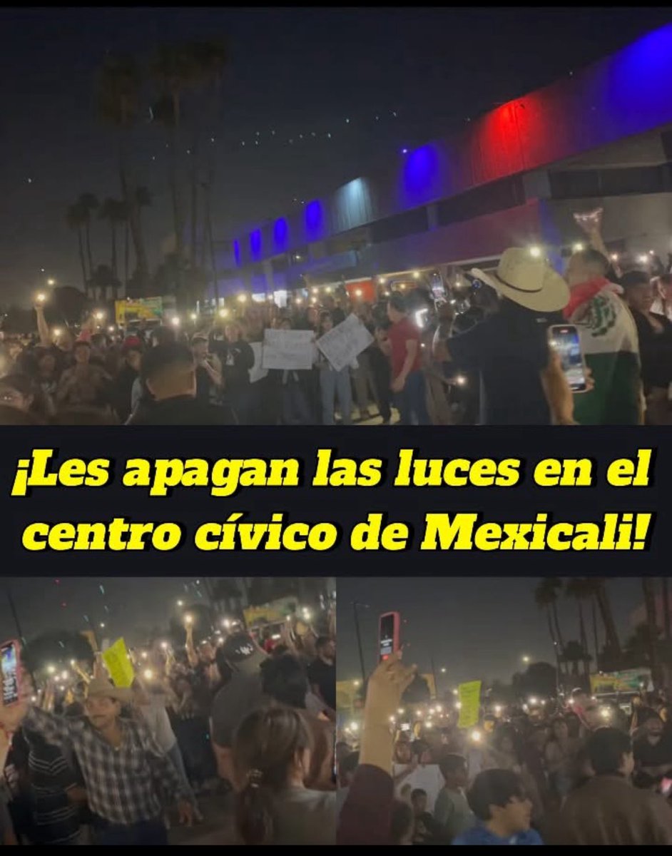EmilioAlvarezI's tweet image. Es ejemplar como se movilizó la gente de Mexcali, Baja California.
Hoy para exigir que @MarinadelPilar aclare por qué #EEUU le retiró la visa y ante las presunciones de vínculos con el crimen organizado, convocaron en redes sociales a reunirse en el Centro Cívico y armar una…