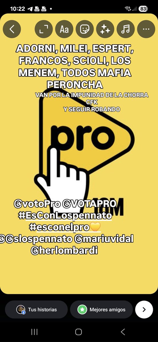 ArteJho's tweet photo. #VotaPRO #VotoPRO Fundador Mauricio Macri Único Líder!!! VAMOS A GANAR!! VAMOS SILVIA LOSPENNATO DEBEMOS GANAR! ES CON LOSPENNATO!!! Integra TE TIENEN MIEDO!!, 👏👏👏DIOS TE PREMIA SIENDO COMO ERES!! #EsConLospennato #CABAesPRO #FichaLimpia #EsConElPro Mauricio Macri Libertarios https://t.co/9NDQrtfUh3