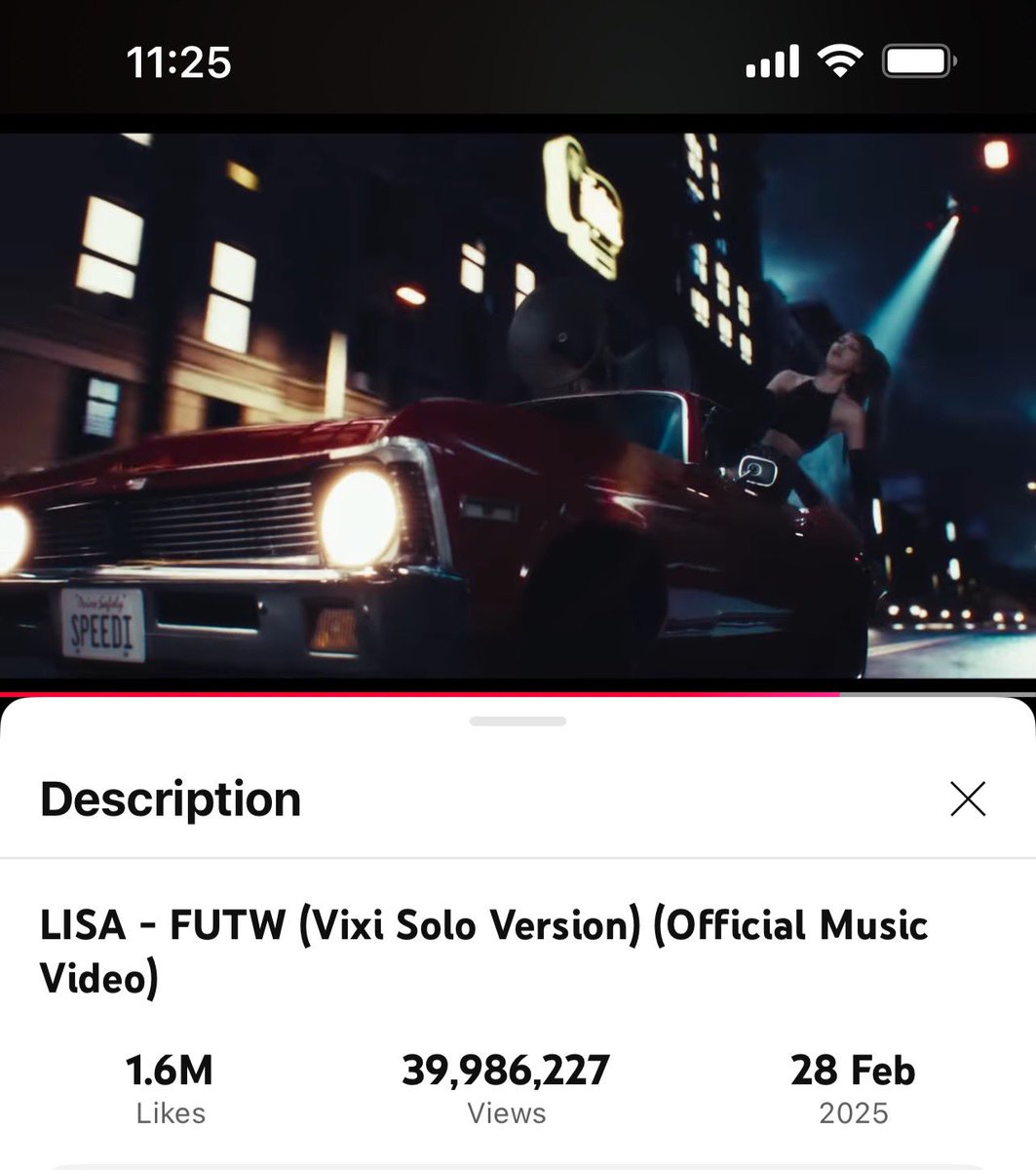 อีก 10k เท่านั้นค่ะแม่ๆไปดูกันๆ วันนี้ 40 M views ได้แน่ๆค่ะ
youtu.be/r5VRqWkFpEQ?si…
#LISA 
#LISAxALTEREGO