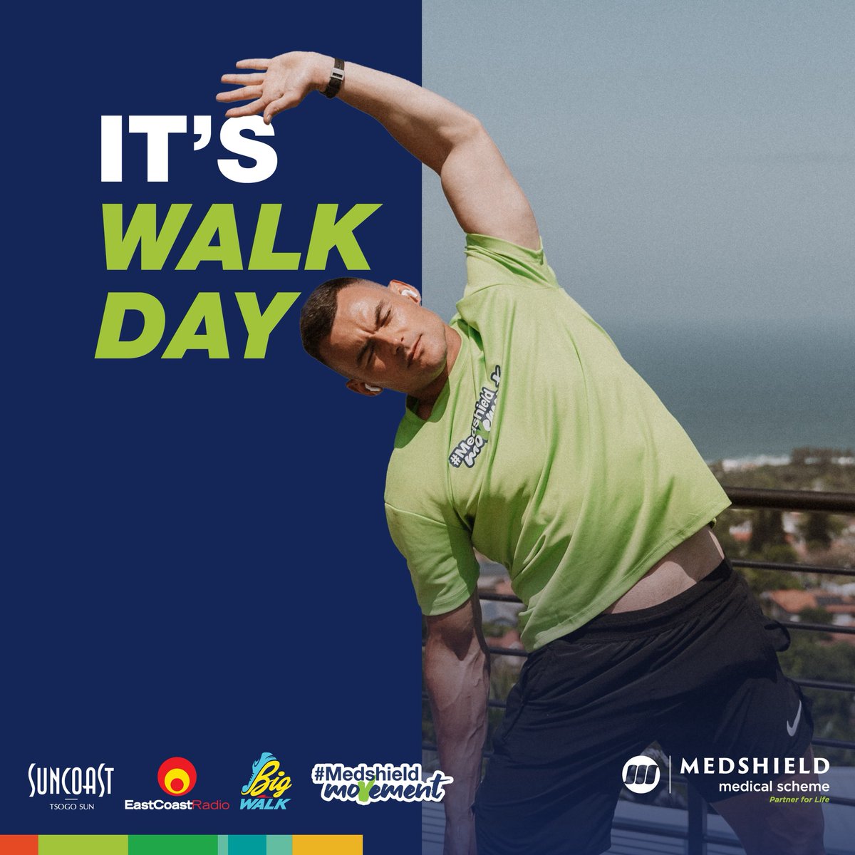 MedshieldSA's tweet image. It's officially walk day 🤩

See you at the finish line for @queenfitnass's Cool Down session 🔥

#WalkDay #SuncoastECRBigWalk2025 #Partnerforlife #MedshieldSA