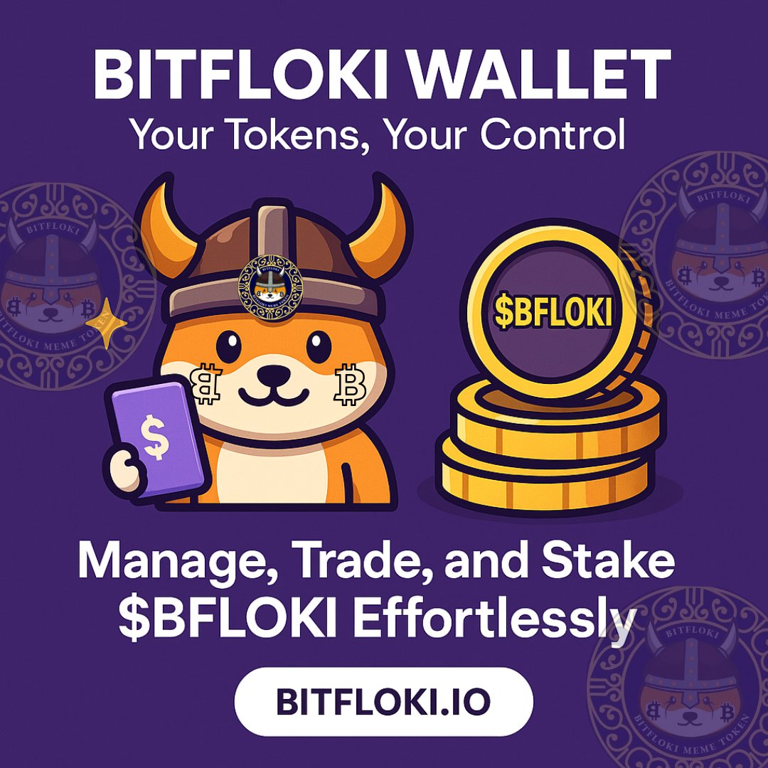BitFloki Wallet: Your Tokens, Your Control!

🔑 Secure, intuitive, and designed for seamless access.
📲 Manage, trade, and stake $BFLOKI effortlessly.
🔐 Your keys. Your crypto. Your future.

#CryptoWallet #BitFlokiAccess #OwnYourAssets