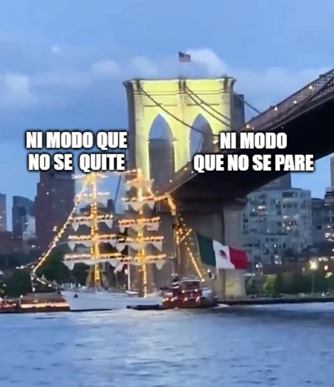 TripaTaquito's tweet photo. Algo así fue lo del buque Cuauhtémoc en Brooklyn. https://t.co/aZZg0tCbAP