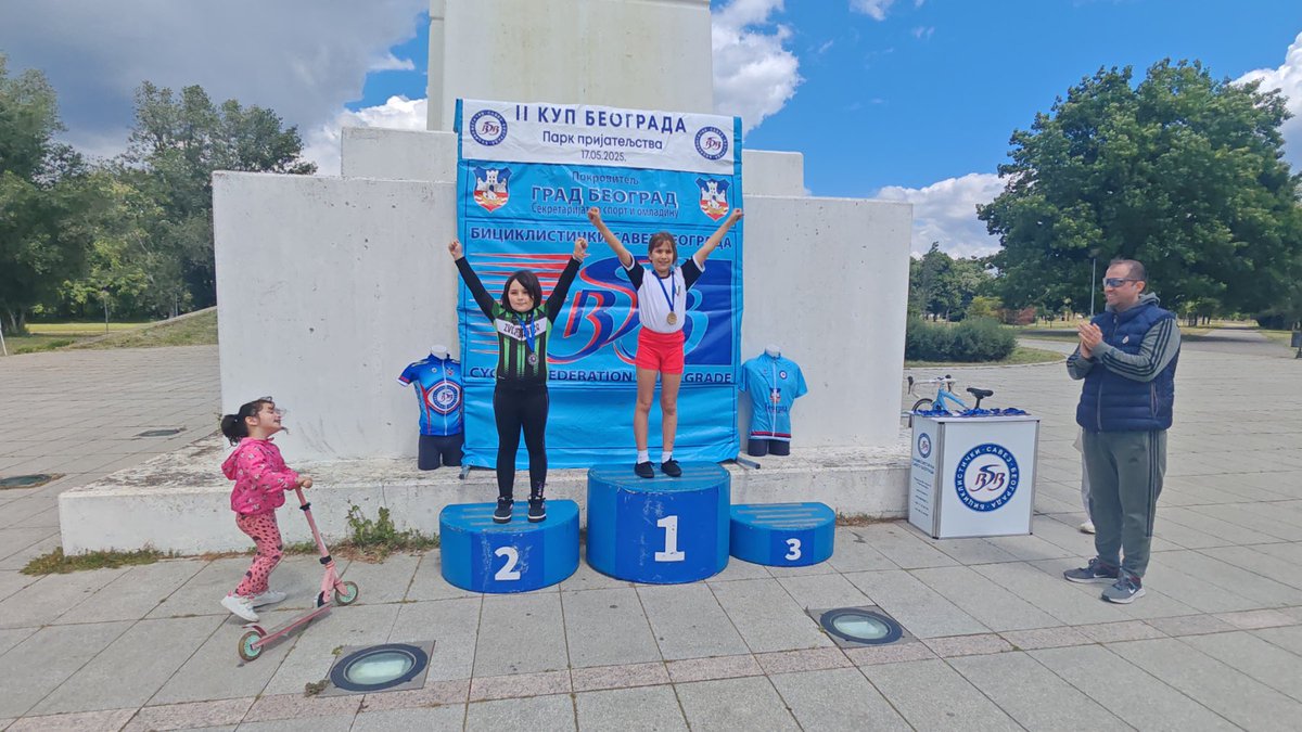 Vahali new generation Jelena, with coach Miloš, 1st. at 2nd Belgrade Cup 2025, girls under 11 years old