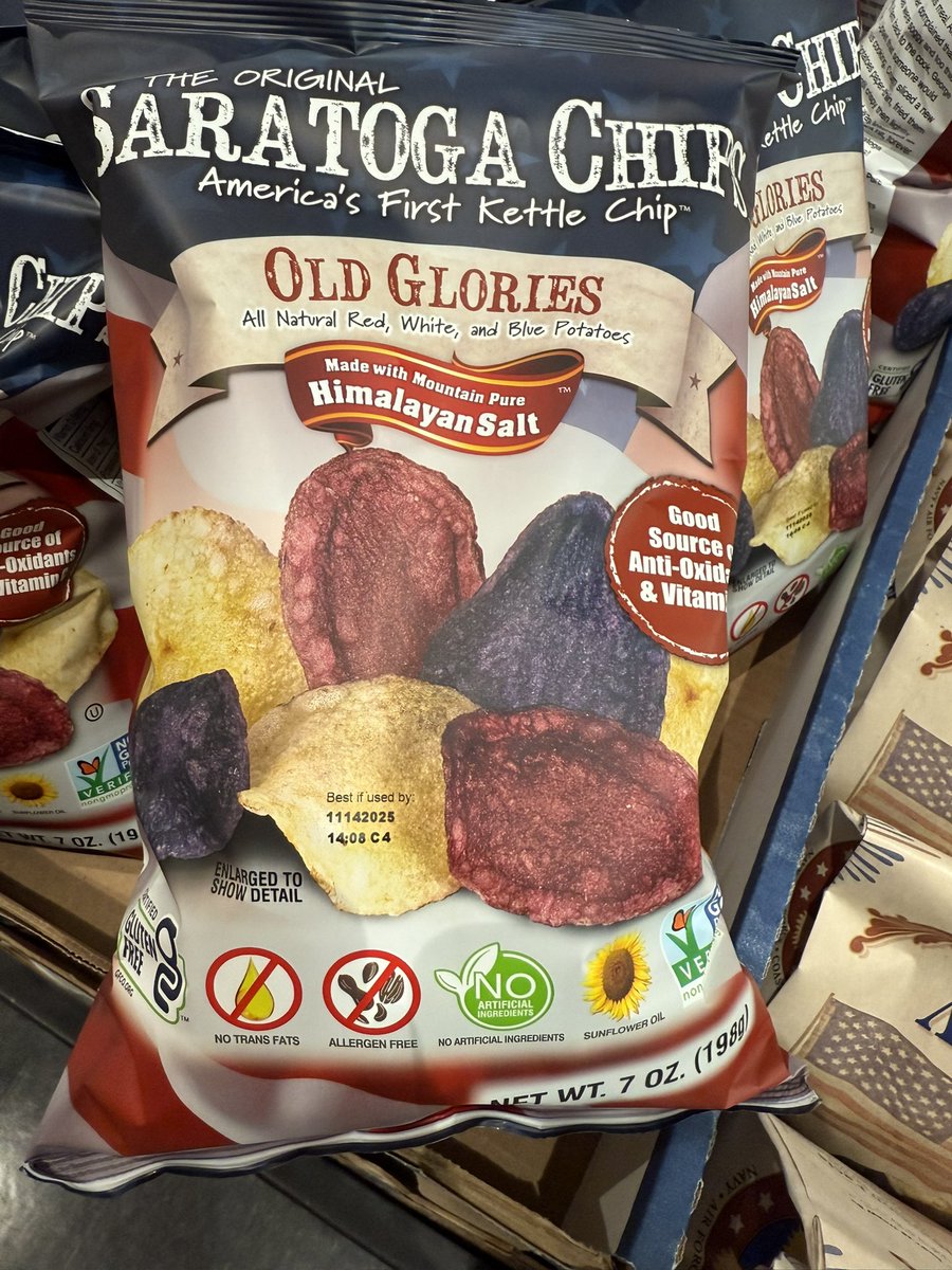 PursuingHistory's tweet image. So I was just in an exchange with @kellehersp about @Saratoga250, and as that wrapped up, walked into the grocery store and saw… Saratoga Chips!
It’s one thing to do a great job planning for the 250th and making the most of this once-in-a-lifetime opportunity, but to put out…