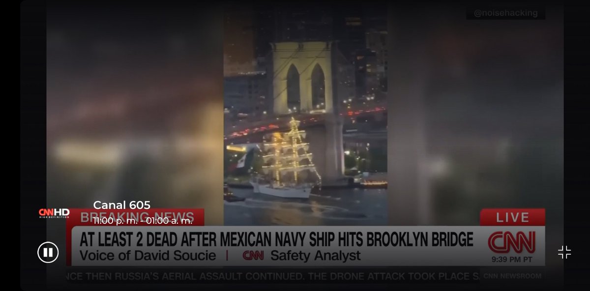 ChairosY's tweet photo. El Buque escuela Cuauhtémoc se quedó sin motores y con la corriente del rio caminó en reversa. Por alguna razón, jamás tiraron el ancla o si lo hicieron no agarró a tiempo.
Un desastre, una tragedia (Van dos marinos muertos) y un ridículo mundial.
La Comandanta, ni se inmuta. https://t.co/yoZJ58FkdK