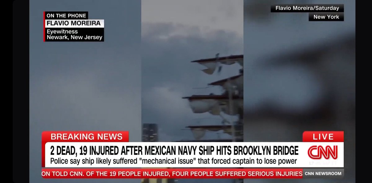 ChairosY's tweet photo. El Buque escuela Cuauhtémoc se quedó sin motores y con la corriente del rio caminó en reversa. Por alguna razón, jamás tiraron el ancla o si lo hicieron no agarró a tiempo.
Un desastre, una tragedia (Van dos marinos muertos) y un ridículo mundial.
La Comandanta, ni se inmuta. https://t.co/yoZJ58FkdK