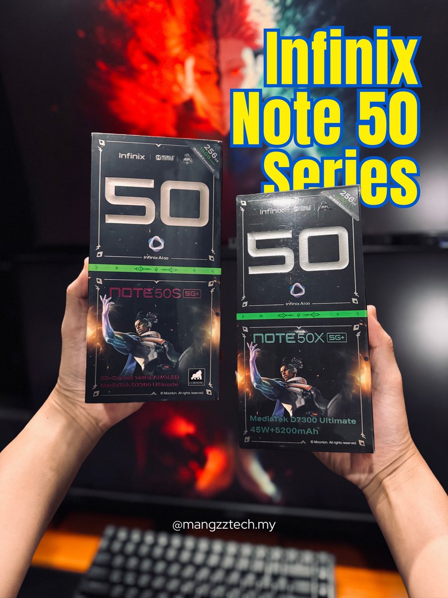 mangzztech's tweet image. 𝐏𝐡𝐨𝐧𝐞 𝐚𝐮𝐭𝐨 𝐩𝐫𝐨 𝐌𝐨𝐛𝐢𝐥𝐞 𝐋𝐞𝐠𝐞𝐧𝐝𝐬 😎

Perbezaan utama Infinix Note 50S 🆚 Note 50X
☑️ 6.78” Skrin AMOLED 🆚 6.67” IPS LCD
☑️ Skrin Curved 144Hz 🆚 Skrin Flat 120Hz
☑️ Camera 64MP Sony 🆚 50MP
☑️ RM899 🆚 RM699

#infinix #infinixnote #mobilelegends #mpl