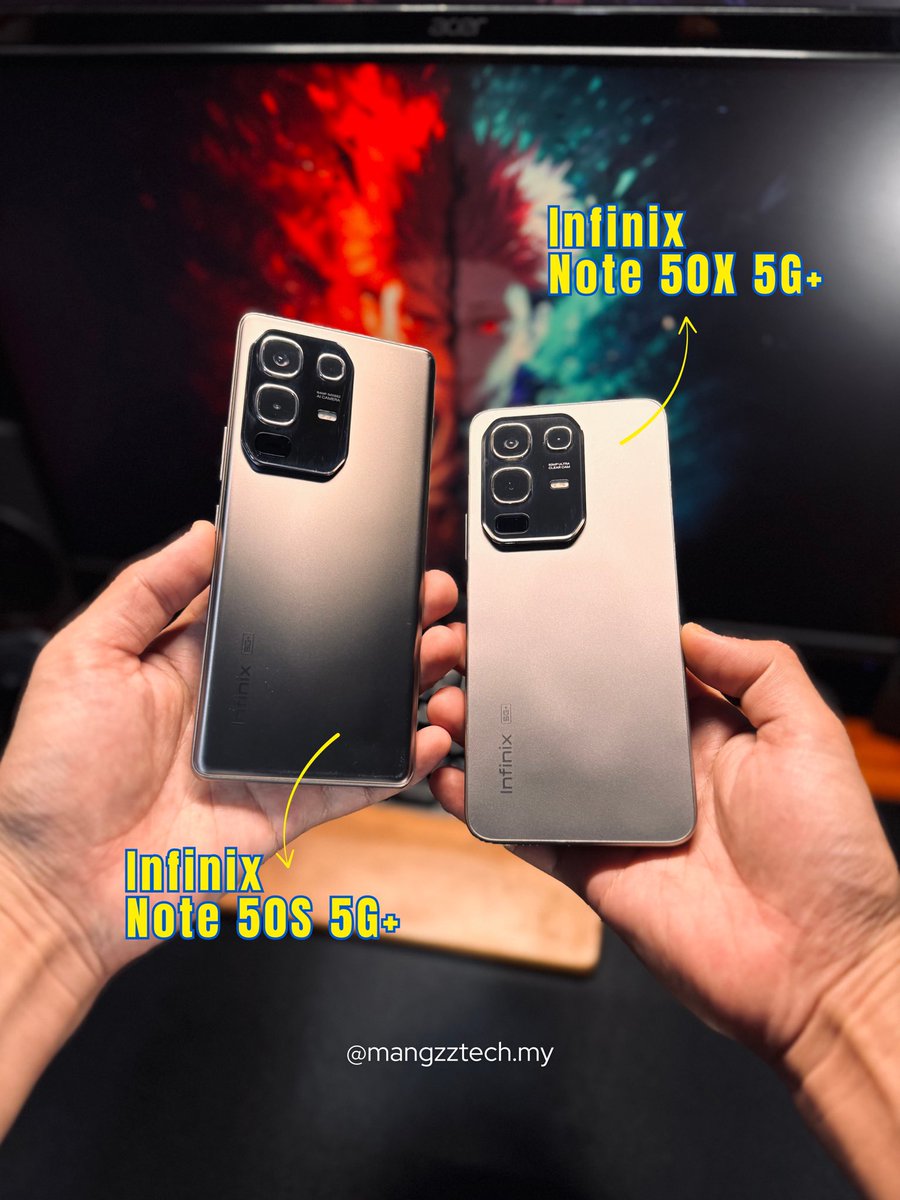 mangzztech's tweet image. 𝐏𝐡𝐨𝐧𝐞 𝐚𝐮𝐭𝐨 𝐩𝐫𝐨 𝐌𝐨𝐛𝐢𝐥𝐞 𝐋𝐞𝐠𝐞𝐧𝐝𝐬 😎

Perbezaan utama Infinix Note 50S 🆚 Note 50X
☑️ 6.78” Skrin AMOLED 🆚 6.67” IPS LCD
☑️ Skrin Curved 144Hz 🆚 Skrin Flat 120Hz
☑️ Camera 64MP Sony 🆚 50MP
☑️ RM899 🆚 RM699

#infinix #infinixnote #mobilelegends #mpl