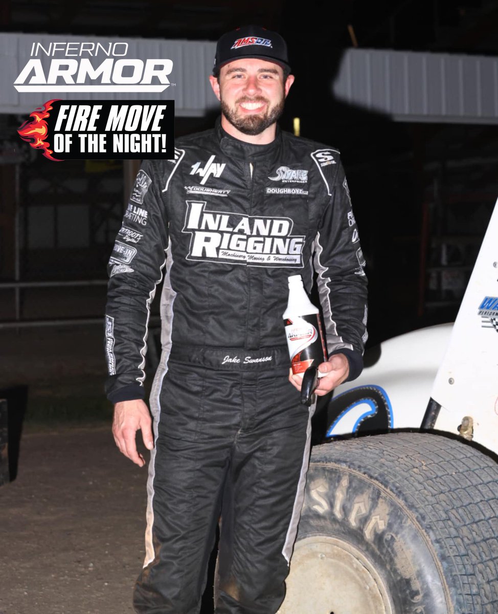 USAC Racing (@usacnation) on Twitter photo Best career finish! 👏
<a href="/jakeswanson17/">Jake Swanson</a> recorded his best USAC Silver Crown finish with a runner-up result tonight at <a href="/BellevilleHB/">Belleville High Banks</a>.
His 2nd place run comes in just his 2nd start for the Klatt Enterprises team.
That earns him the <a href="/InfernoArmorUSA/">Inferno Armor</a> Fire Move of the Night. 🔥 Best career finish! 👏
<a href="/jakeswanson17/">Jake Swanson</a> recorded his best USAC Silver Crown finish with a runner-up result tonight at <a href="/BellevilleHB/">Belleville High Banks</a>.
His 2nd place run comes in just his 2nd start for the Klatt Enterprises team.
That earns him the <a href="/InfernoArmorUSA/">Inferno Armor</a> Fire Move of the Night. 🔥