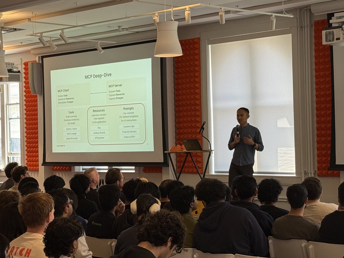 sean_t_strong's tweet image. Awesome MCP hackathon (world's biggest?) today at @ycombinator with @gumloop_ai @mintlify & @greptileai
Amazing projects from MCP observability to voice agents. Great deep dive by @samcwl. Thanks @MaxBrodeurUrbas @handotdev & team
Definitely feeling the MCP