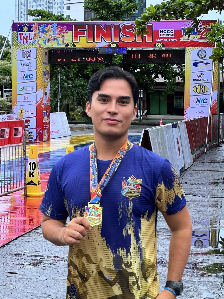 MikeGrandeee's tweet photo. So proud to have completed the 12km Golden Milestone run at TML Run 2! Every step was worth it, knowing it's supporting the amazing work of Los Amigos Child Development Center. Step up, stand out, stride with purpose! 
 #TMLRun2 #LosAmigosCDC #CommunityDevelopmentAdvocate https://t.co/TCU1JHoglK