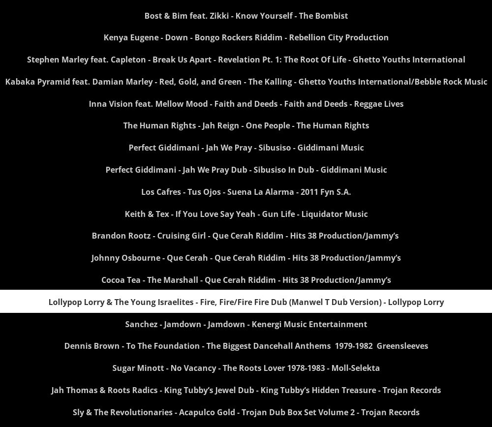 MANWEL T (@manwelt) on Twitter photo <a href="/sotcreggaeradio/">Sounds of the Caribbean</a> playing the FIRE FIRE single - listen soundsofthecaribbean.com/e/sounds-of-th… <a href="/Lollypop_Lorry/">Lollypop Lorry</a> <a href="/YoungIsraelites/">Young Israelites</a> #reggae #dub #radio #rocksteady #remix #version <a href="/sotcreggaeradio/">Sounds of the Caribbean</a> playing the FIRE FIRE single - listen soundsofthecaribbean.com/e/sounds-of-th… <a href="/Lollypop_Lorry/">Lollypop Lorry</a> <a href="/YoungIsraelites/">Young Israelites</a> #reggae #dub #radio #rocksteady #remix #version