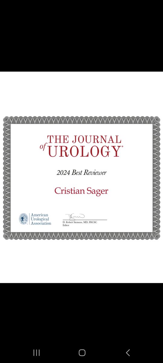 Thanks Editor Robert Siemens and all the members The Journal of Urology for allowing me to collaborate with the publication process.
<a href="/siemensr/">Rob Siemens</a>
<a href="/JUrology/">Journal of Urology</a> 
jurology.com