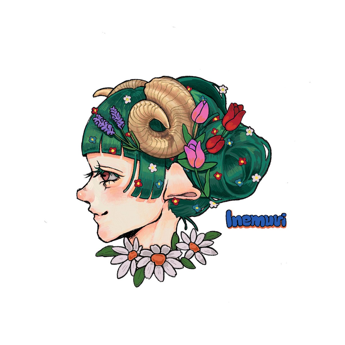 Cyrre(シルレ)って名前の羊さんです🐑
 #イラスト #illustration