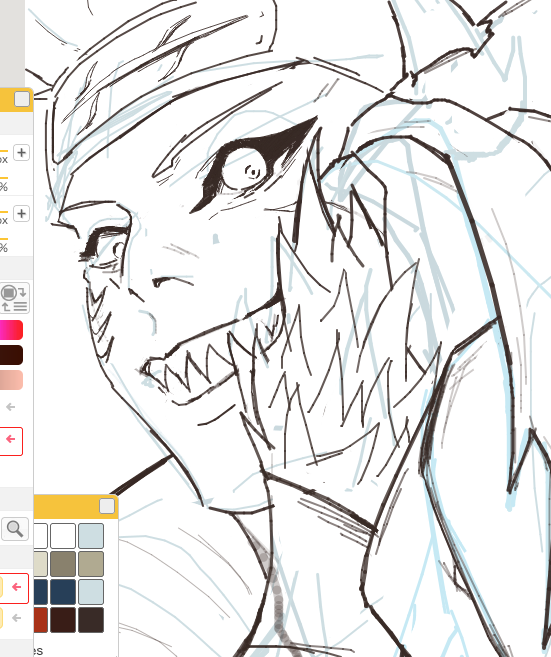 roufan7777's tweet photo. 鬼鮫を描ける本当に面白い！でも昨日寝不足...今寝寝溜めをする、本当に遲筆です、すみません🥲 できるだけ早く仕上げます https://t.co/e3m41k1piP