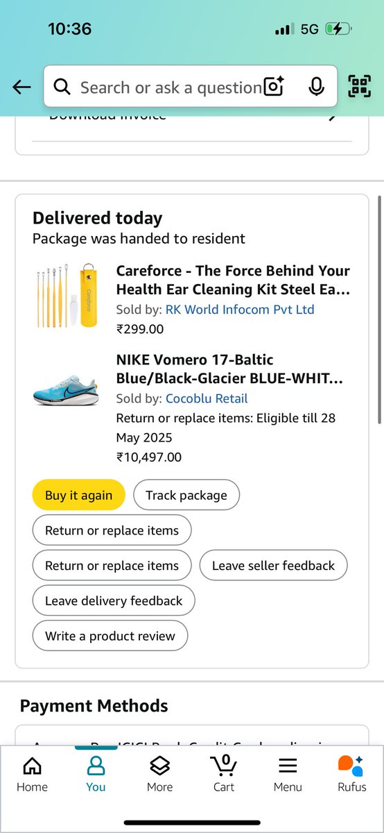 ashicarun's tweet photo. @jagograhakjago @amazonIN @AmazonHelp I ordered Nike shoes+ear cleaning kit, but received a table cloth instead. Raised a complaint ,i was rudely told to wait 5 days for CCTV review. I pay for Prime expecting fast service, not errors and delays. Plshelp. #ConsumerRights https://t.co/V0ys6Ub6GG
