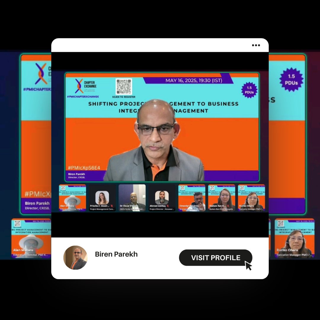 iesporty's tweet image. Moderated PMI’s global event on ‘Shifting Project Mgmt to Business Integration Mgmt’ with 220+ attendees from 16 countries! Grateful for the rich insights &amp;amp; global voices. #PMIChapterXchange #TheXchangeEffect #PMIMumbaiChapter
#EurovisionRTVE
#Eurovision #Eurovision2025 #session