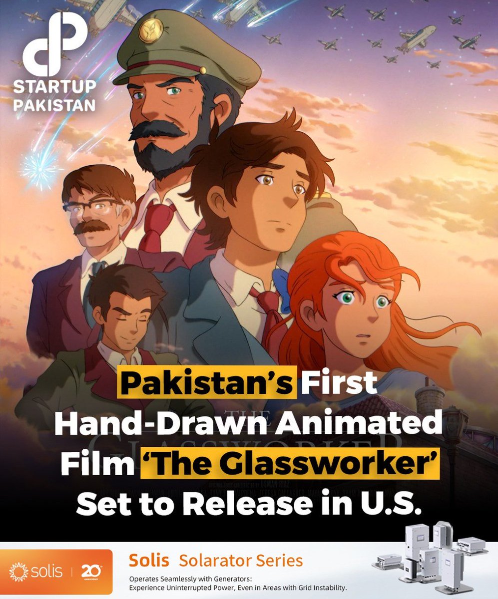 Pakistan’s first hand-drawn animated film, "The Glassworker", is set to release in US theaters, with distribution rights acquired by Watermelon Pictures. 

#TheGlassworker #PakistaniCinema #AnimatedFilm #UsmanRiaz