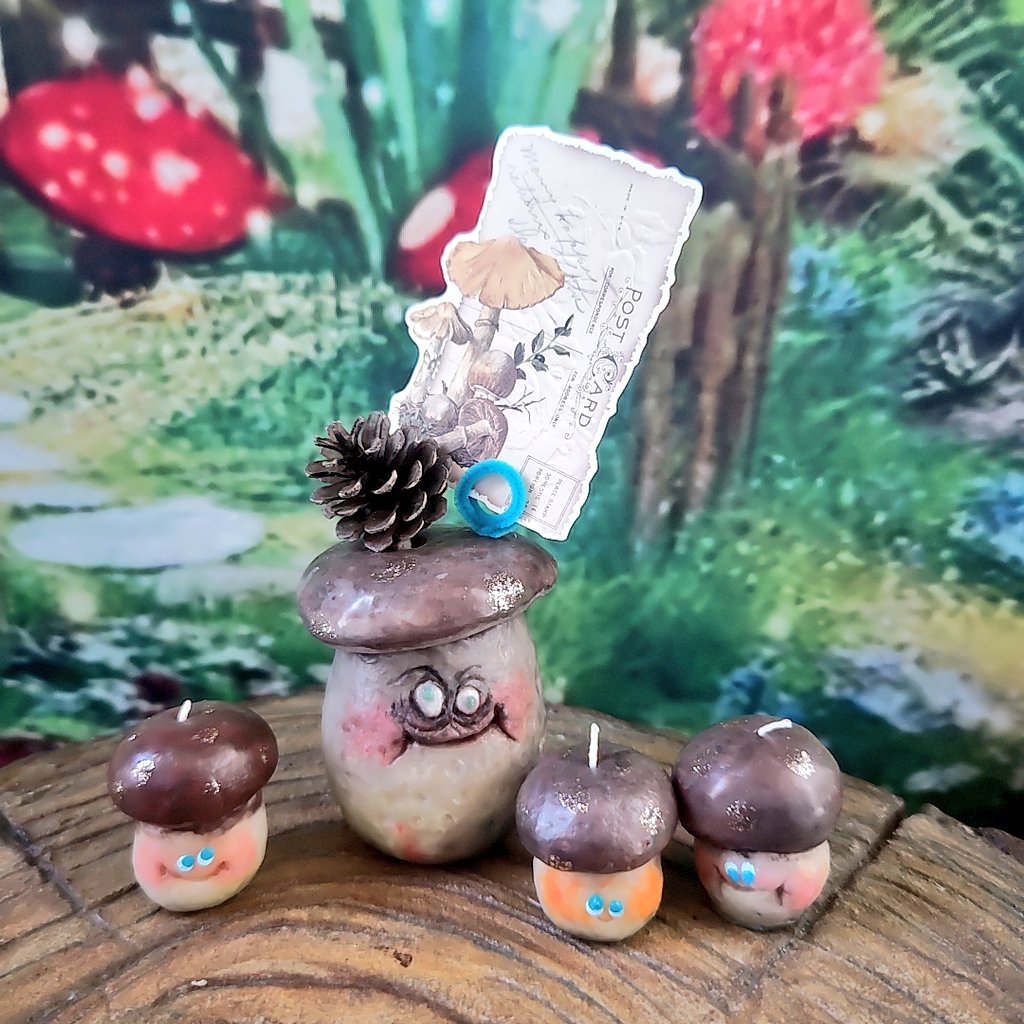 pukkisan's tweet photo. 【 納品のお知らせ 】
仙台市柏木の 巨大きのこハウス🍄
『 妖精の家 』様に ほんのりですが
納品させていただきました✨
強面のヤマドリ大将は
✊ほどのサイズです
#蝋細工 #julpukki #納品 #妖精の家
#きのこ好き #一輪挿し ※芯が抜けます
#candle #ヤマドリタケ #きのこハウス https://t.co/1rD7e3LwZd